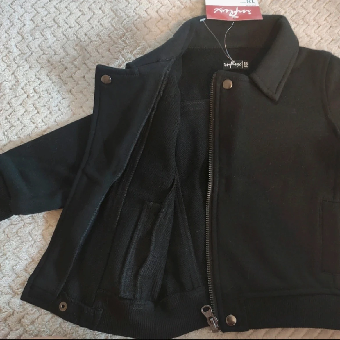 Conjunto de jaqueta nova + jeans preto novo + camiseta ML 18 meses – photo 4